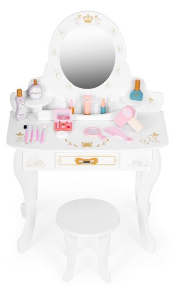 Masă cosmetică pentru copii cu accesorii pentru micile frumuseți