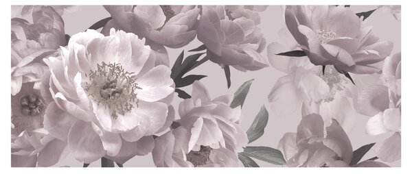 Tablou - Vintage bujorii (120x50 cm)