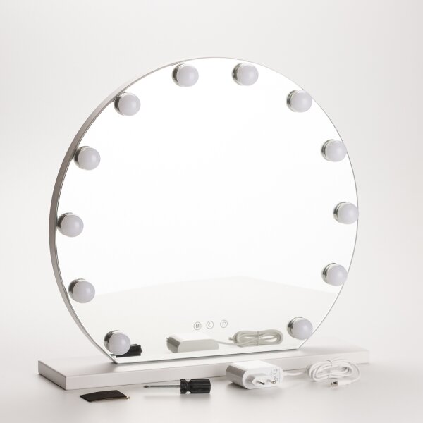 Oglindă LED dimabilă pentru machiaj Brilagi HOLLYWOOD LED/12W/230V 3000/4000/6500K