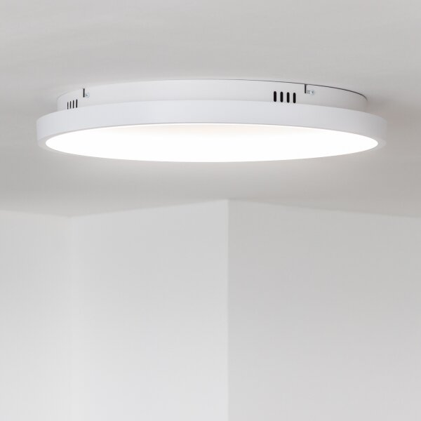 Brilagi - Plafonieră LED dimabilă FALCON SLIM, 42 W, 230 V, diametru 50 cm, albă + telecomandă
