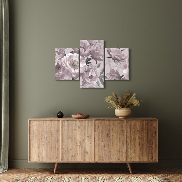 Tablou - Vintage bujorii (90x60 cm)