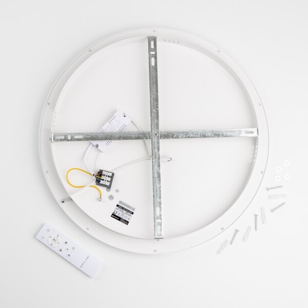 Brilagi - Plafonieră LED dimabilă FALCON SLIM, 42 W, 230 V, diametru 50 cm, albă + telecomandă