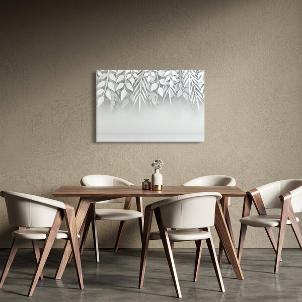 Tablou - Frunze de plasitic (90x60 cm)
