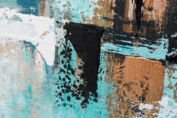 Tablou de perete pictat ABSTRACT 1 parte - 120x60 cm
