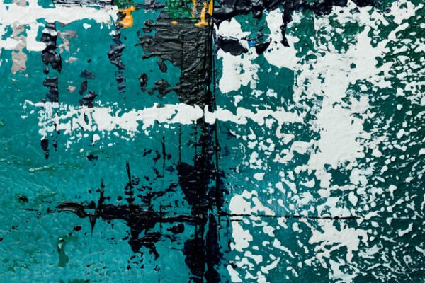 Tablou de perete pictat ABSTRACT 1 parte - 80x80 cm