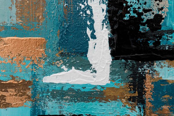Tablou de perete pictat ABSTRACT 1 parte - 120x60 cm
