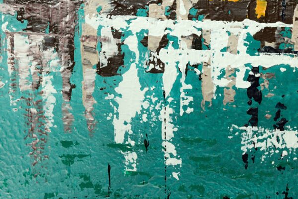 Tablou de perete pictat ABSTRACT 1 parte - 80x80 cm