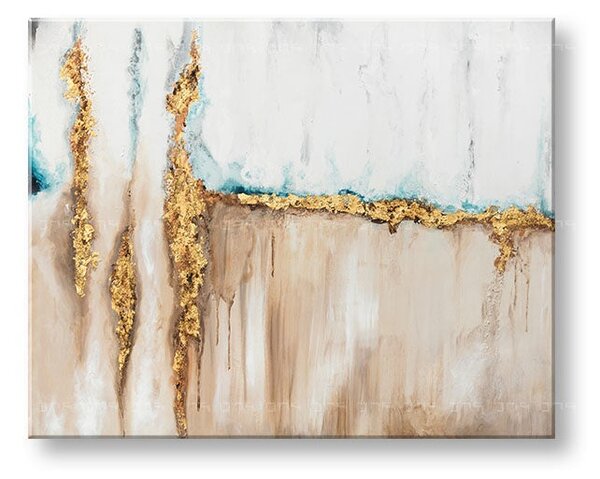 Tablou de perete pictat ABSTRACT 1 parte - 100x80 cm