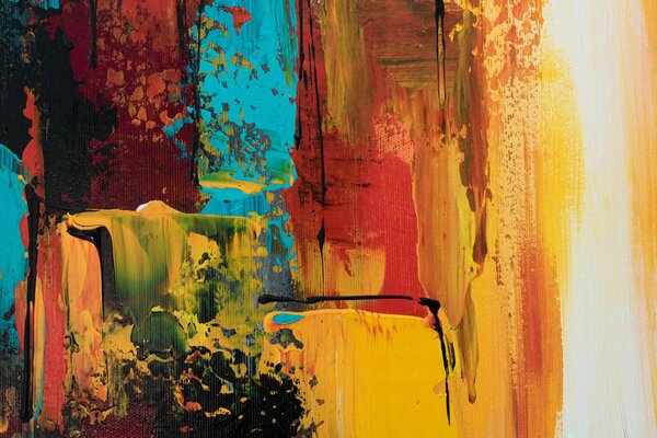 Tablou de perete pictat ABSTRACT 1 parte - 60x90 cm