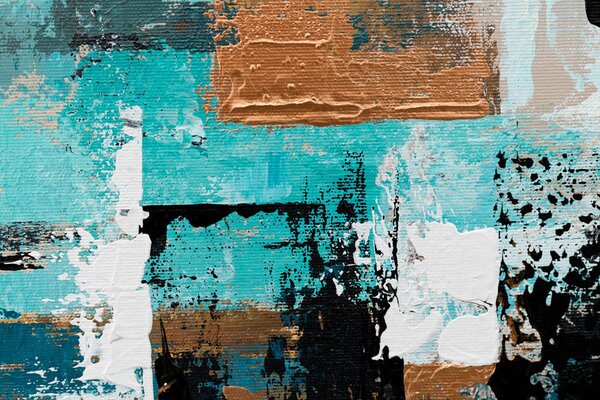 Tablou de perete pictat ABSTRACT 1 parte - 120x60 cm