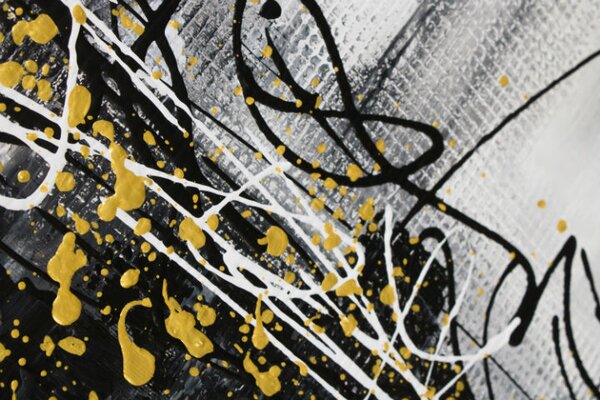 Tablou de perete pictat ABSTRACT 1 parte - 100x100 cm