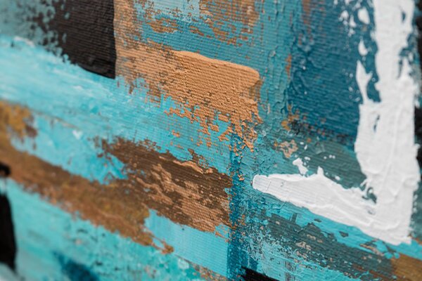 Tablou de perete pictat ABSTRACT 1 parte - 120x60 cm