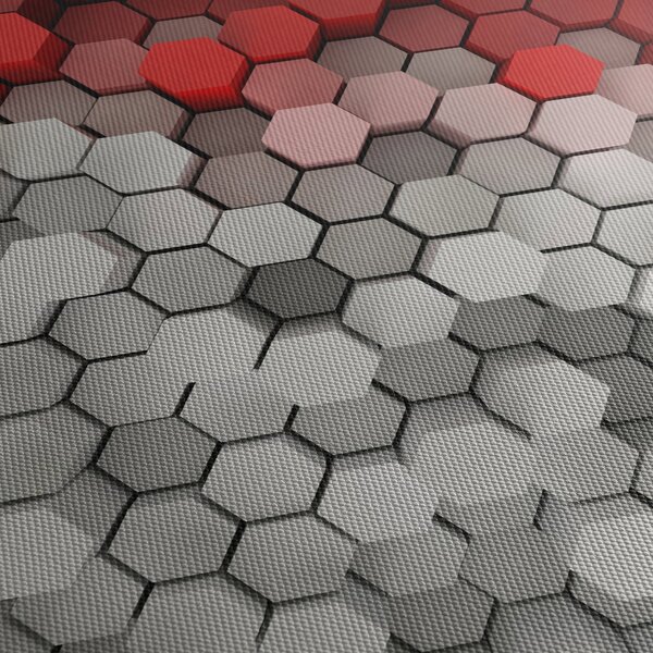 Tablou - 3D hexagoane (90x60 cm)