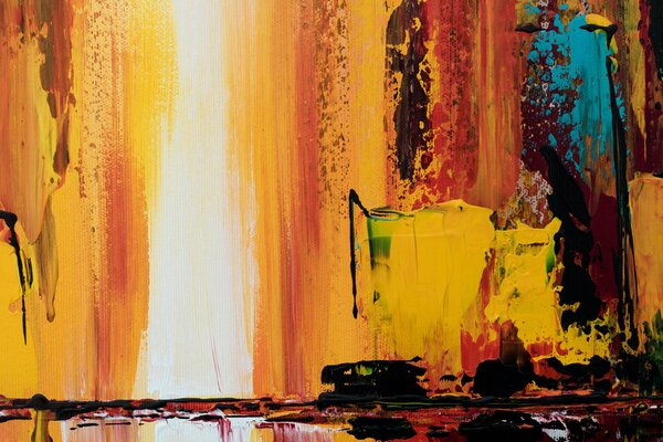 Tablou de perete pictat ABSTRACT 1 parte - 60x90 cm