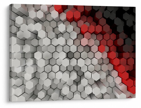 Tablou - 3D hexagoane (70x50 cm)