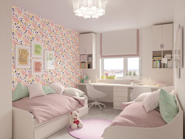 Tapet vlies de lux vulpi roz