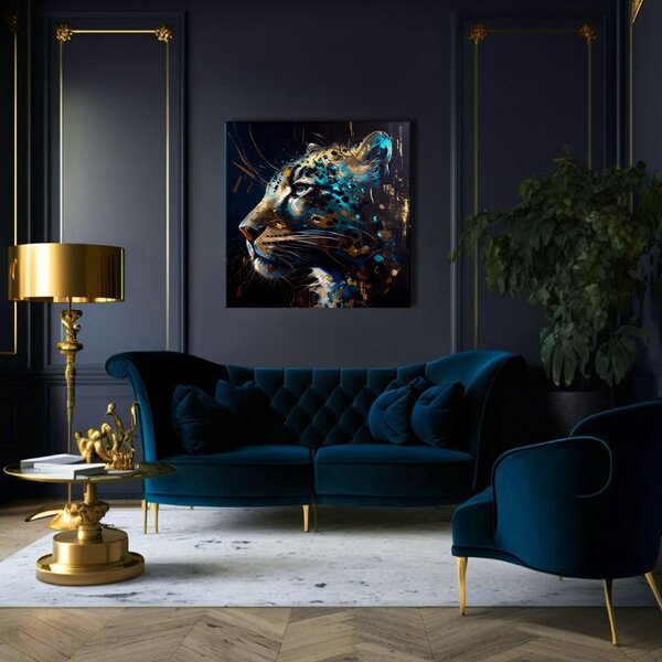 Pictură decorativă pe pânză - PREMIUM ART - Spotted Hunter's Elegance - 60x60 cm