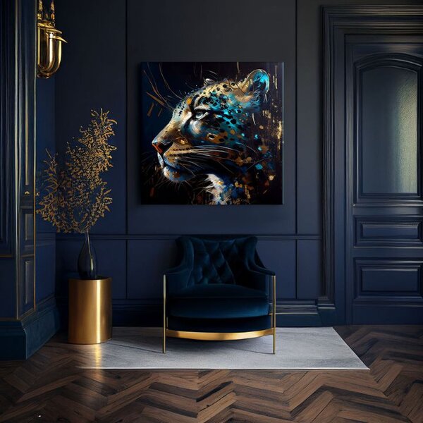 Pictură decorativă pe pânză - PREMIUM ART - Spotted Hunter's Elegance - 60x60 cm