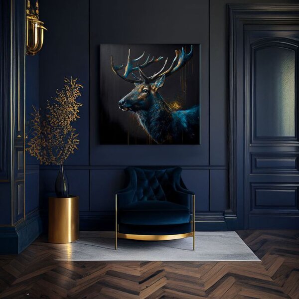 Pictură decorativă pe pânză - PREMIUM ART - Peaceful Forest Guardian - 80x80 cm