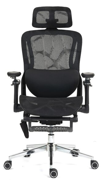 RHYTHM PRO Scaun ergonomic cu funcție Rhythm, sezut Translatie, cotiere 6D, Suport lombar ajustabil, Mesh, Negru