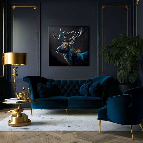 Pictură decorativă pe pânză - PREMIUM ART - Peaceful Forest Guardian - 80x80 cm