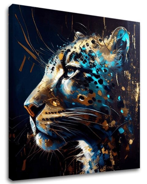 Pictură decorativă pe pânză - PREMIUM ART - Spotted Hunter's Elegance - 60x60 cm