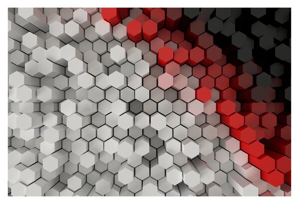 Tablou - 3D hexagoane (90x60 cm)