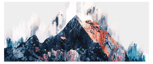 Tablou - Pădure, abstrecție (120x50 cm)