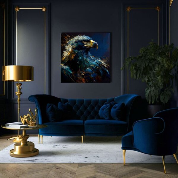 Pictură decorativă pe pânză - PREMIUM ART - Wilderness's Fearless Hunter - 60x60 cm
