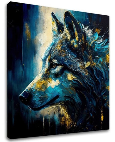 Pictură decorativă pe pânză - PREMIUM ART - Wilderness in Wolf Eyes - 60x60 cm