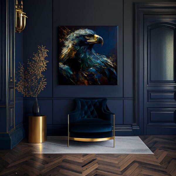 Pictură decorativă pe pânză - PREMIUM ART - Wilderness's Fearless Hunter - 60x60 cm