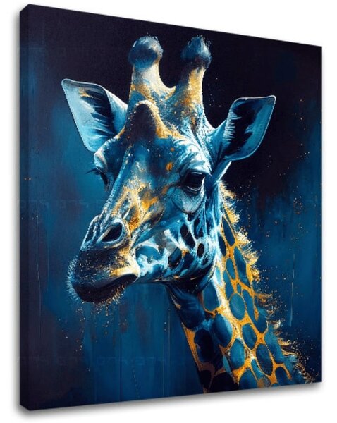 Pictură decorativă pe pânză - PREMIUM ART - Towering Majesty of Giraffe - 80x80 cm