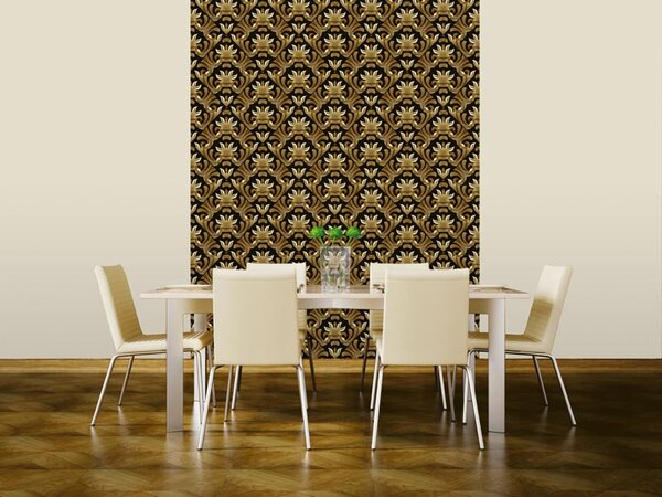 Tapet vlies de lux ornamente decorate aurii