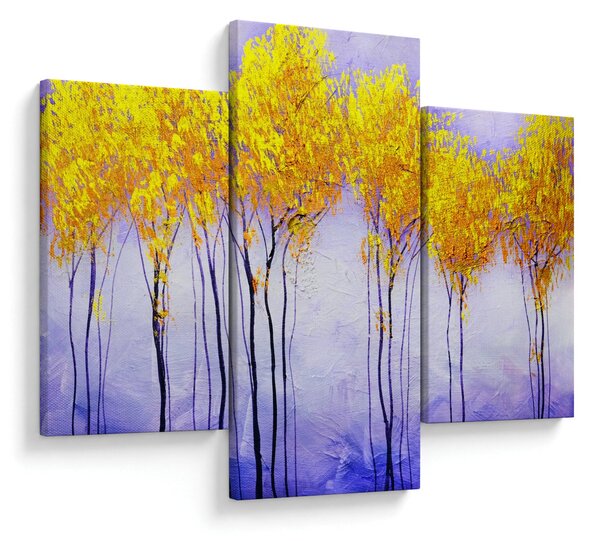 Tablou - Copaci galbeni (90x60 cm)