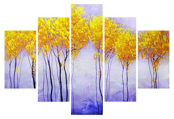 Tablou - Copaci galbeni (150x105 cm)