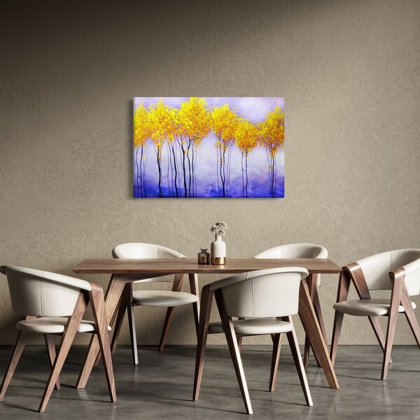 Tablou - Copaci galbeni (90x60 cm)