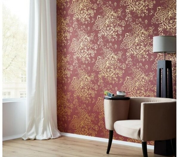 Tapet vlies pentru perete metallic silk 30657-6