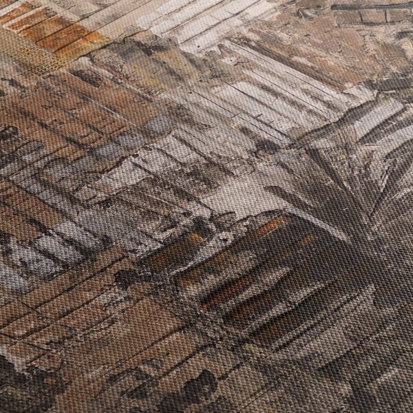 Tablou - Abstract, nuanțe maro (90x60 cm)