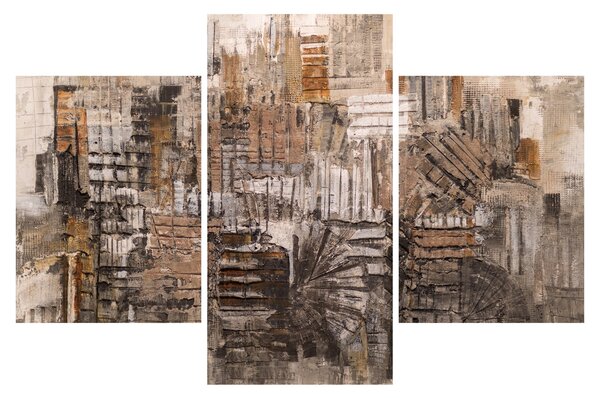 Tablou - Abstract, nuanțe maro (90x60 cm)