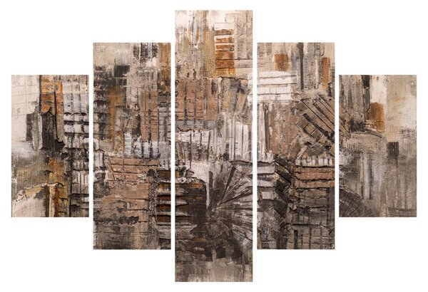 Tablou - Abstract, nuanțe maro (150x105 cm)