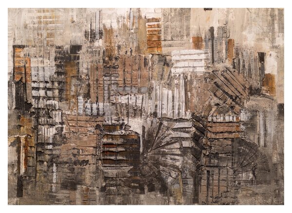 Tablou - Abstract, nuanțe maro (70x50 cm)