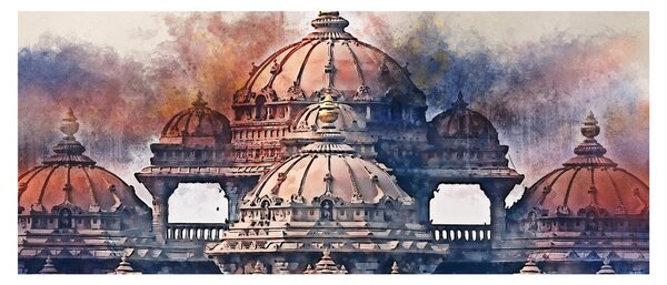 Tablou - Akshardham, New Delhi, India (120x50 cm)