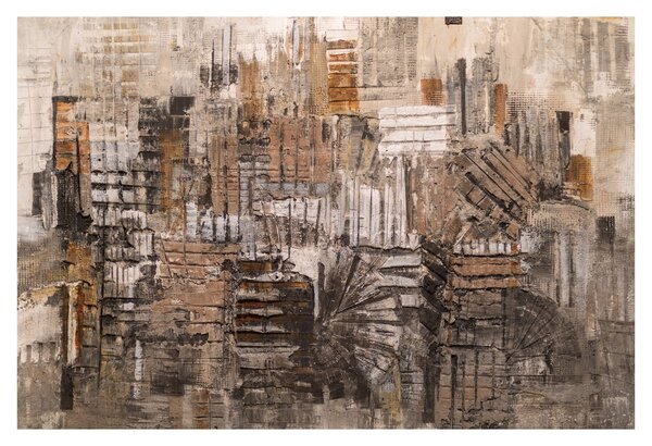 Tablou - Abstract, nuanțe maro (90x60 cm)