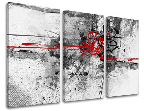 Tablou de perete în 3 părți ABSTRACT - 60x40 cm