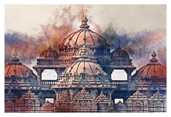 Tablou - Akshardham, New Delhi, India (90x60 cm)
