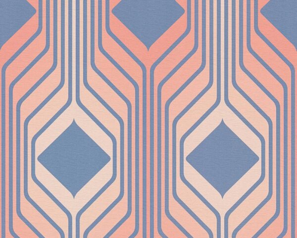 Tapet vlies pentru perete retro chic 39532-2