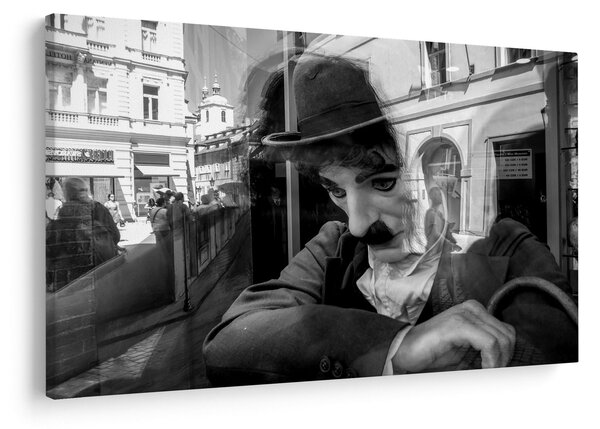 Tablou - Charles Chaplin la Praga (90x60 cm)