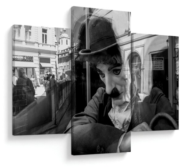 Tablou - Charles Chaplin la Praga (90x60 cm)