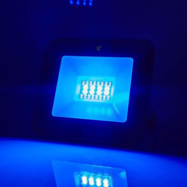 Nedis WIFILOFC20FBK-LED Proiector LED SmartLife RGBW, 20W, 230V, Wi-Fi, IP65
