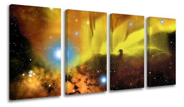 Tablou de perete în 4 părți UNIVERS - 80x40 cm